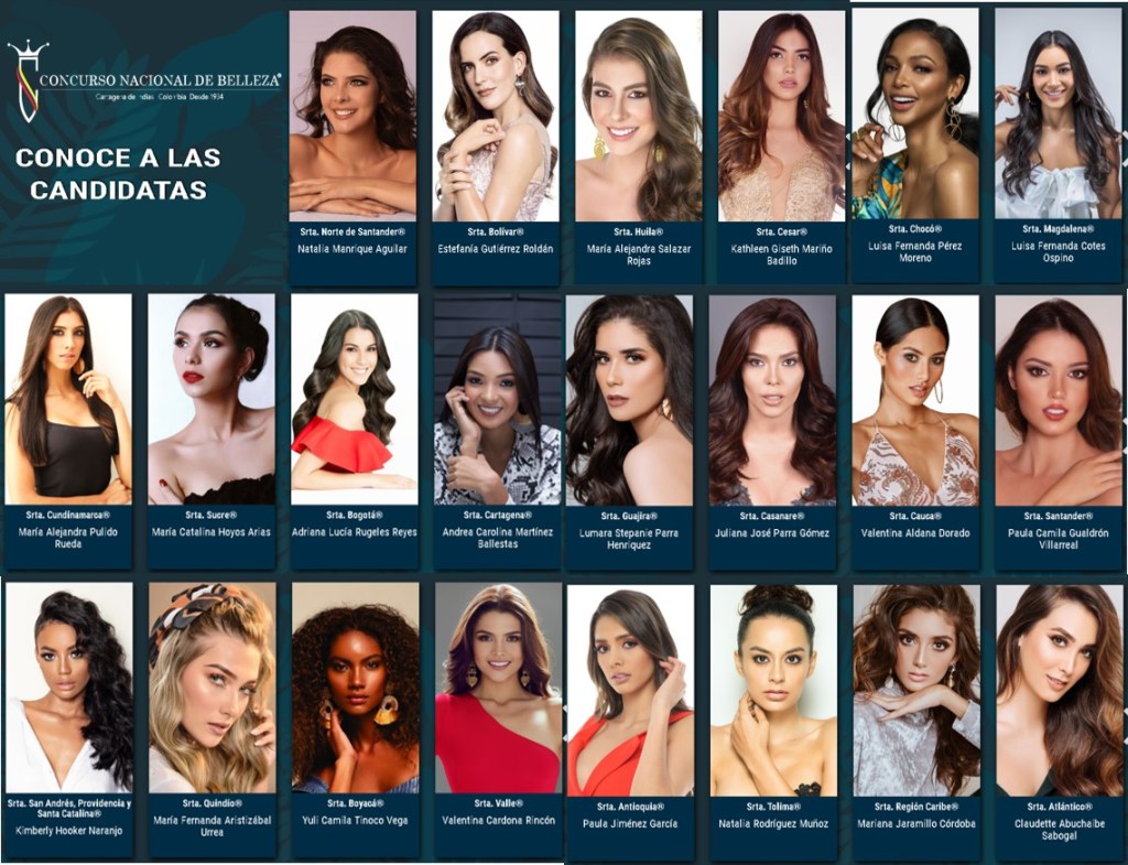 Ellas son las candidatas al Reinado Nacional de la Belleza 